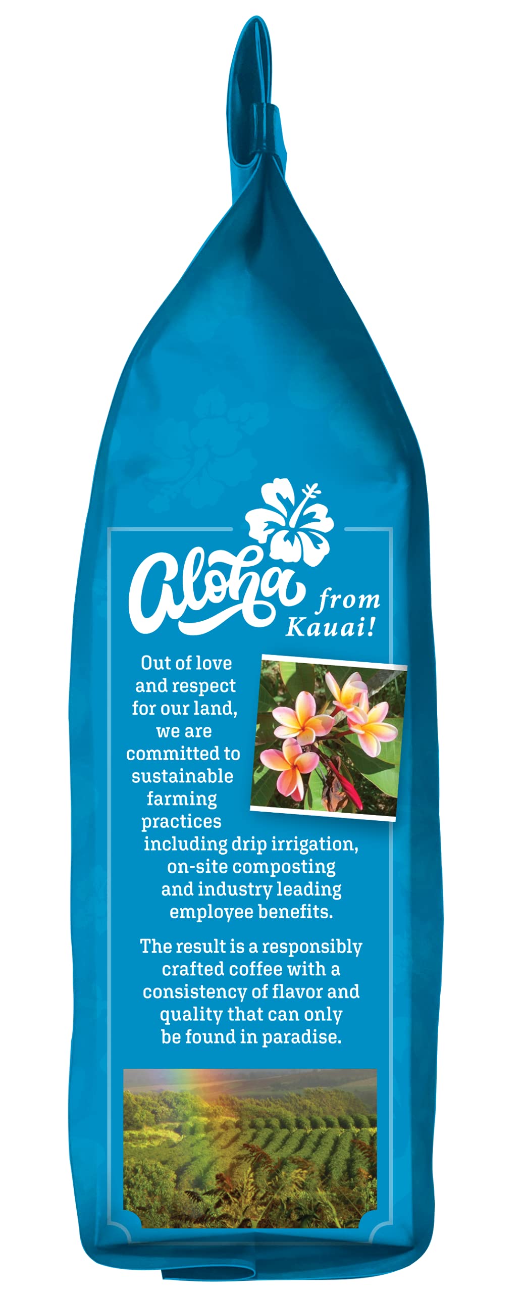 Kauai Whole Bean Coffee, Koloa Estate Dark Roast - Arabica Coffee from Hawaiis Largest Grower-Bold, Rich Flavor with Nutty Notes and Sweet Chocolate Overtones - 10 Ounce
