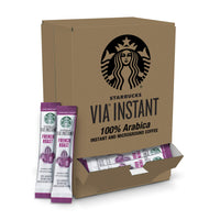 Starbucks VIA Instant CoffeeDark Roast CoffeeFrench Roast100% Arabica1 box (50 packets)