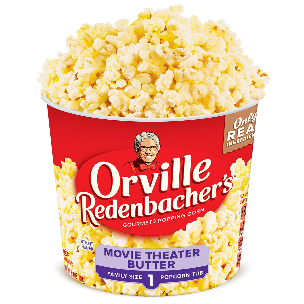Orville Redenbacher's  Movie Theater Butter Popcorn Tub, 3.9 Ounce