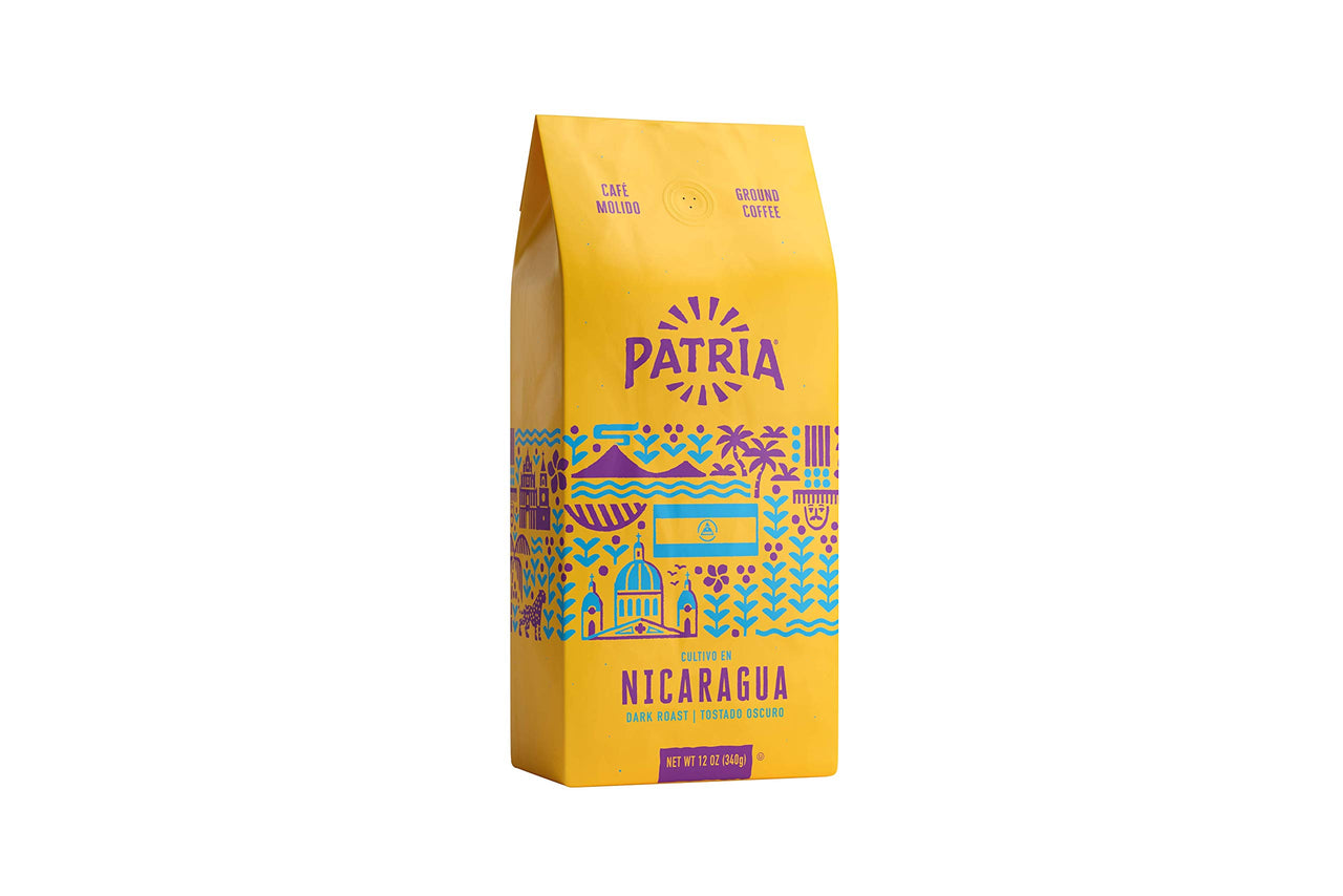 Patria Nicaragua Dark Roast Ground Coffee, 12 Oz