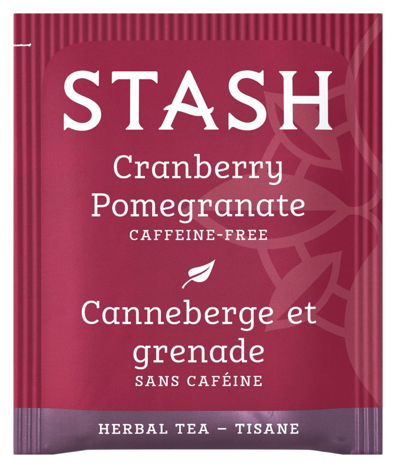 Stash Tea Cranberry Pomegranate Herbal Tea - Naturally Caffeine Free, Non-GMO Project Verified Premium Tea with No Artificial Ingredients, 100 Count (BULK PACKAGING)