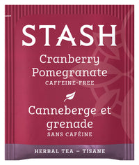 Stash Tea Cranberry Pomegranate Herbal Tea - Naturally Caffeine Free, Non-GMO Project Verified Premium Tea with No Artificial Ingredients, 100 Count (BULK PACKAGING)