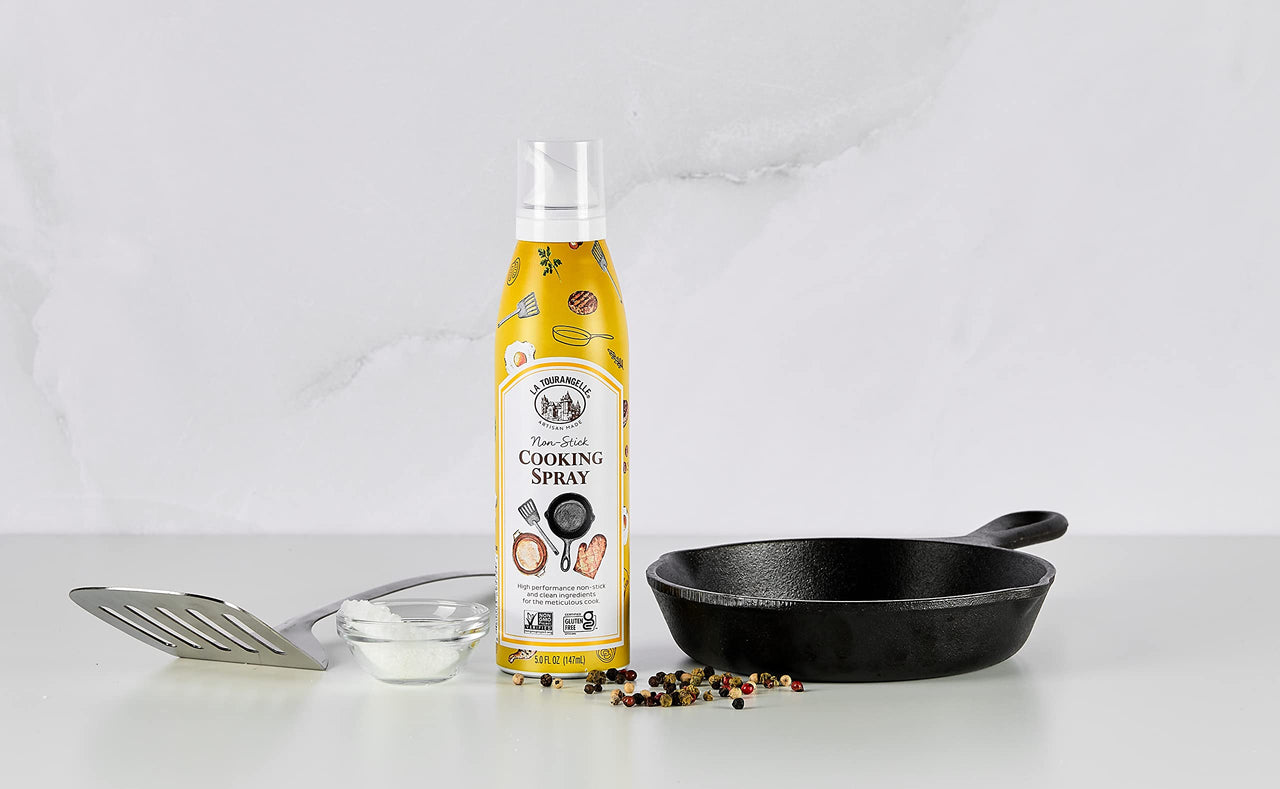 La Tourangelle, Non Stick Cooking Spray, Expeller Pressed Oil, Non Aerosol, For Neutral Flavor, Medium to High Heat, 5 Fl Oz