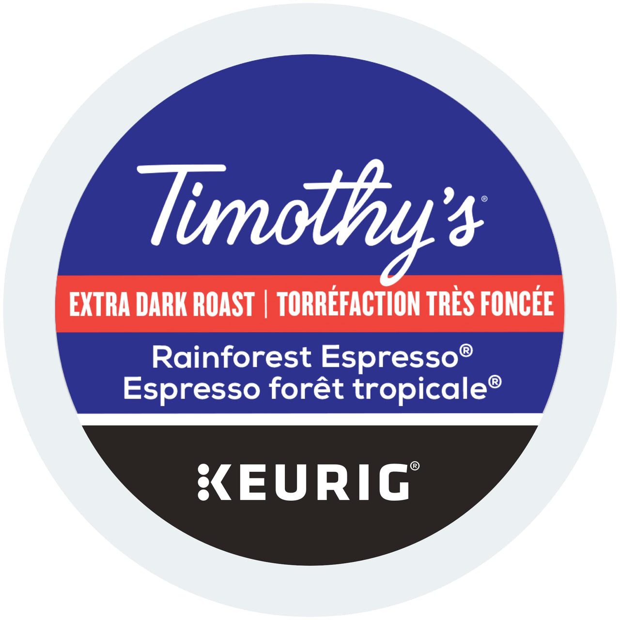 Timothy's  World Coffee Rainforest Espresso K-cup for Keurig Brewers, 24 Count