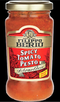 Filippo Berio Pesto, Spicy Tomato, 6.7 Ounce Glass Jar