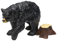 DecoSet Wild Black Bear Cake Topper, Ready to Use Cake Decoration, Food Safe Strong Plastic Animal Figurine