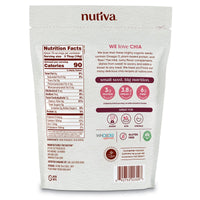Nutiva Organic Premium Raw Ground Chia Seeds, 12 Oz, USDA Organic, Non-GMO, Whole 30 Approved, Vegan, Gluten-Free & Keto, Nutrient-Dense Seeds with 3g Protein & 5g Fiber for Salads, Yogurt & Smoothies