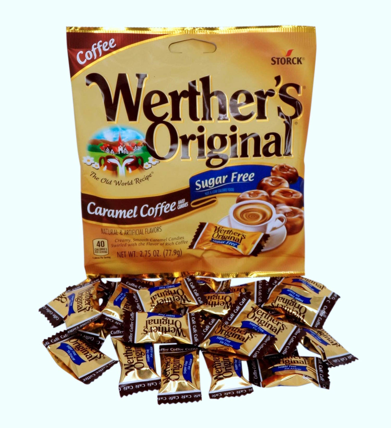 Sugar Free Hard Candy Assortment Caramel Coffee, Caramel, Caramel Chocolate, Pack of 3