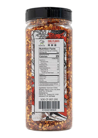 Soeos Chili Flakes 7oz (198g), Non-GMO, All Natural, Premium Sichuan Chili Flakes, Medium Hot, Crushed Red Pepper Flakes, Sichuan Red Chili Pepper, Dried Chili Flakes Bulk, Szechuan Chili Flakes.
