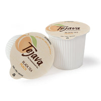Tejava Unsweetened Black Tea with Natural Peach Flavor Pods, Award-Winning Tea, 100% recyclable Single Serve Cups (24 Pack)