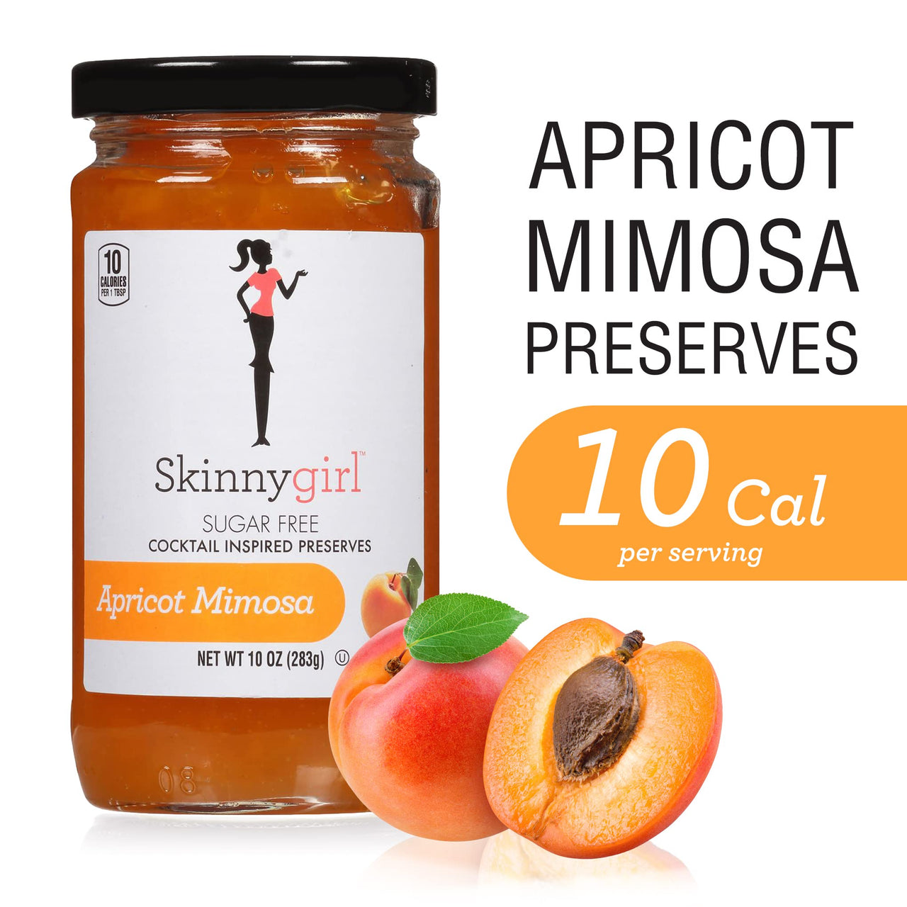 Skinnygirl Sugar Free Preserves, Apricot Mimosa, 10 Ounce