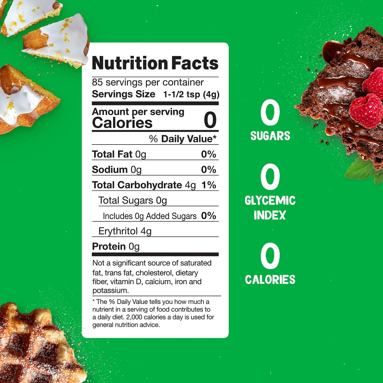 Pyure Organic Powdered Confectioners Stevia Sweetener Blend, 2:1 Sugar Substitute, 12 Ounce