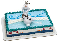 DecoSet Disney Frozen Olaf Chillin Cake Topper, 1-Piece with Moveable Parts, Decorations for Creating Amusing Cakes