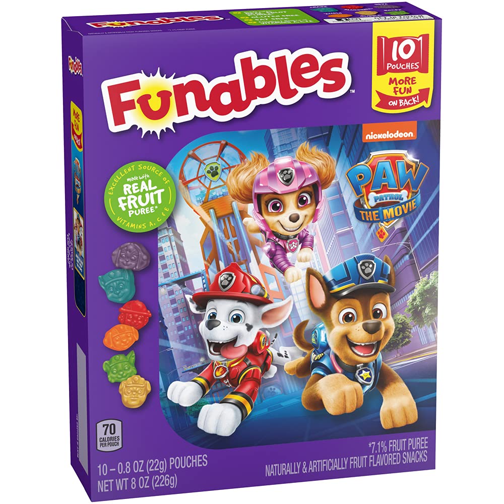 Funables Fruit Snacks, Paw Patrol, 10 Count