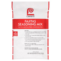 Lawry's  Fajitas Seasoning Mix, 8.9 oz - One 8.9 Ounce Packet of Fajita Seasoning Mix to Flavor Steak, Chicken, Rice Jambalaya, Fajitas and More