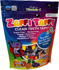 Zollipops Halloween Clean Teeth Zaffi Taffy, Natural Fruit, 10 Oz