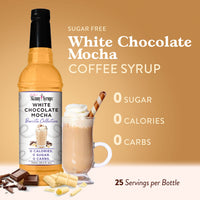 Jordan's  Skinny Syrups, White Chocolate Mocha Coffee Syrup, Sugar Free, 25.4 Ounces (Pack of 1), Barista Collection, Zero Calorie Drink Flavoring & Mixes
