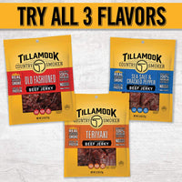 Tillamook Country Smoker Real Hardwood Smoked Beef Jerky, Teriyaki, 2.5 Ounce
