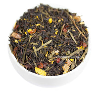Tropical Paradise Green & Black Loose Leaf Tea - Mango, Strawberry, Papaya - Caffeinated | bulk 8oz, 80-100 cups | The Spice Hut, First Sip of Tea
