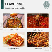 Soeos Chili Flakes 7oz (198g), Non-GMO, All Natural, Premium Sichuan Chili Flakes, Medium Hot, Crushed Red Pepper Flakes, Sichuan Red Chili Pepper, Dried Chili Flakes Bulk, Szechuan Chili Flakes.