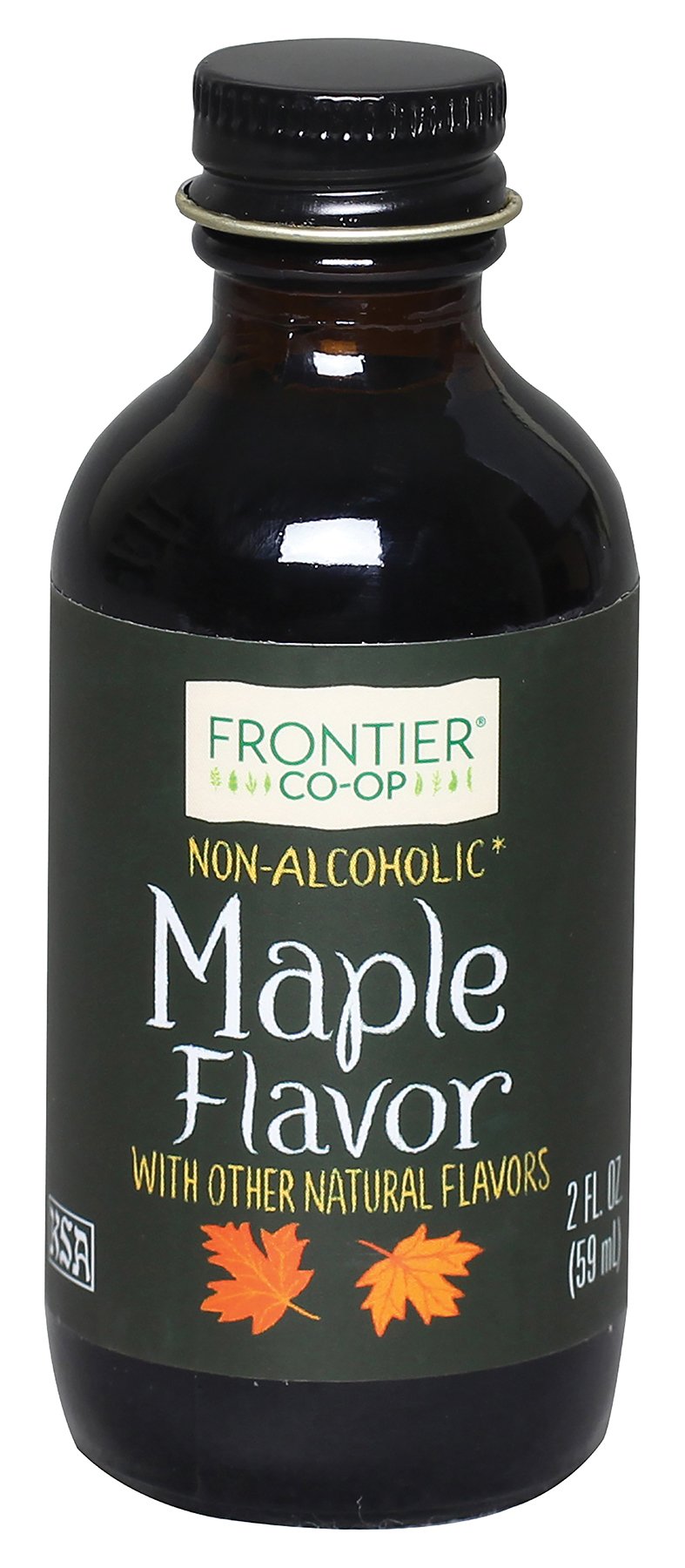 Frontier Co-op Maple Flavor, Non-Alcoholic, 2 ounce bottle (Pack of 2)