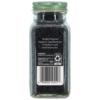 Simply Organic Whole Black Sesame Seed, Certified Organic | 3.28 oz | Sesamum indicum