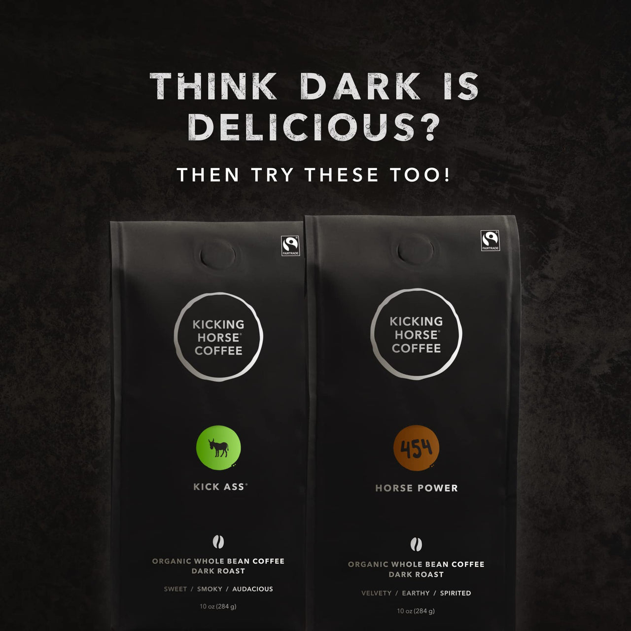 Kicking Horse Coffee, Grizzly Claw, Dark Roast, Whole Bean, 10 Oz - Certified Organic, Fairtrade, Kosher Coffee