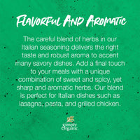 Simply Organic Italian Seasoning, Certified Organic 0.95oz