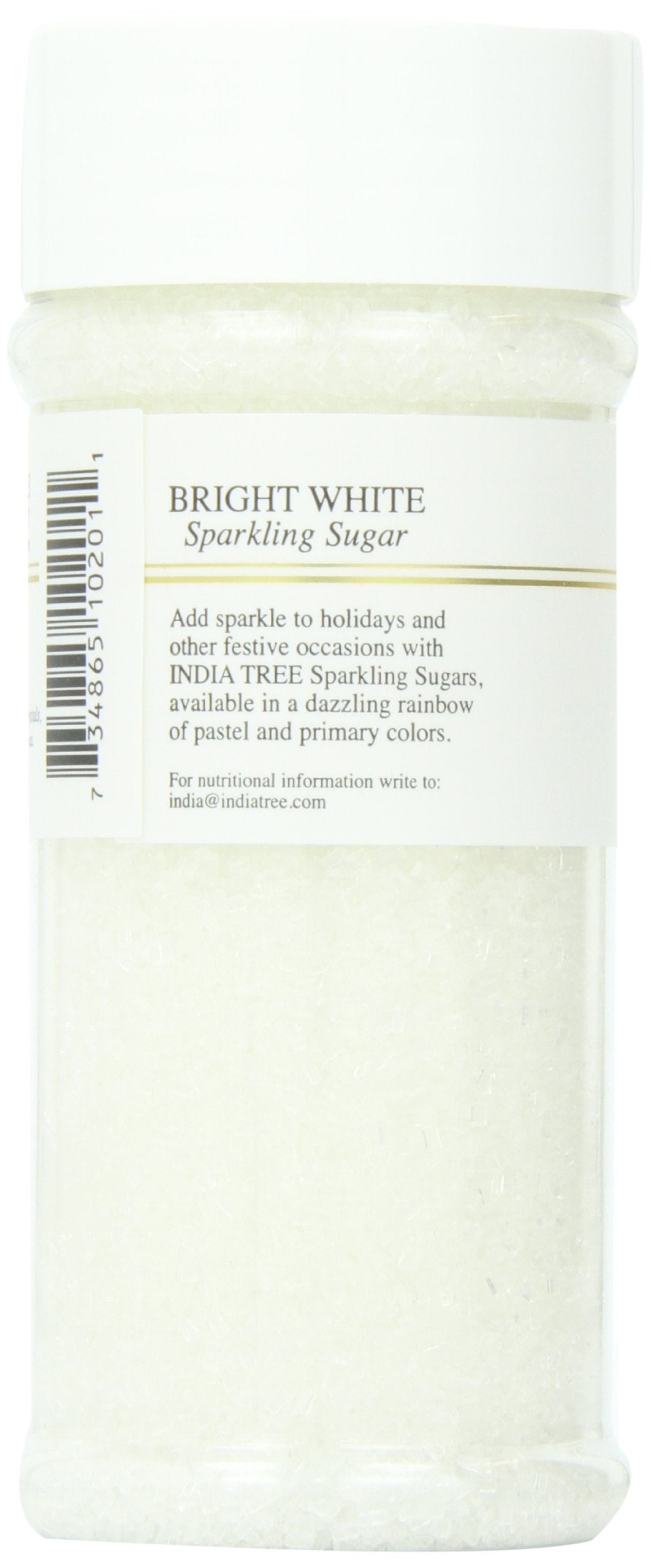 India Tree Bright White Sparkling Sugar, 7.5 oz (Pack of 3)