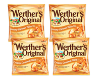 Werther's  Original Creamy Caramel Filled Hard Candies, 2.65oz Bag (Pack of 4)