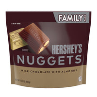Hershey's , Nuggets Milk Chocolate with Almonds Candy Bars, Individually Wrapped, 15.5 oz, Family Pack