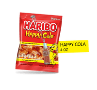 HARIBO HAPPY COLA Refreshing cola-flavored gummies in a classic bottle shape; 4 OZ PACK; 1 pack