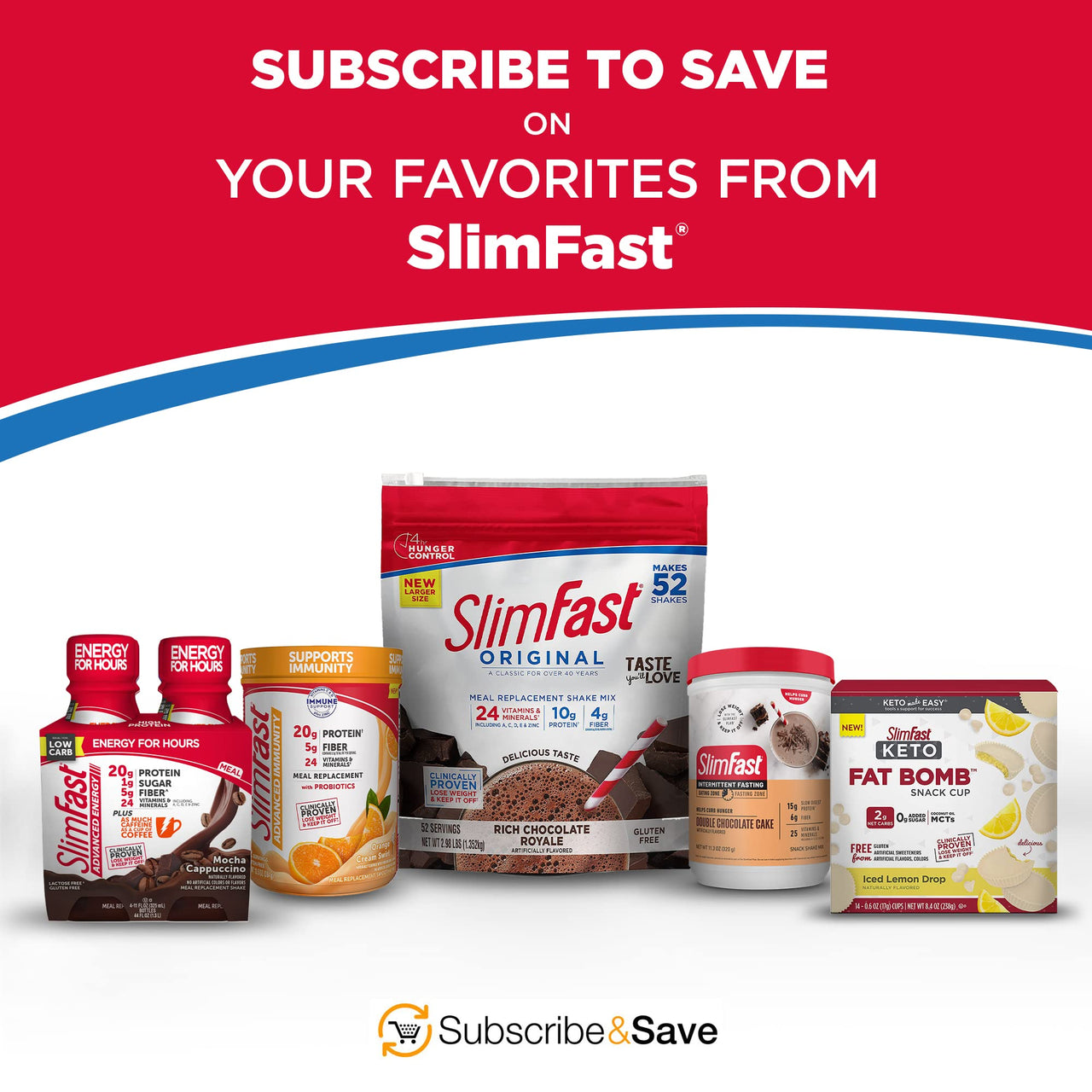 SlimFast Low Carb Snacks, Keto Friendly for Weight Loss with 0g Added Sugar, Strawberry Topped Cheesecake Snack Bar Minis, 12 Count Box (Packaging May Vary)