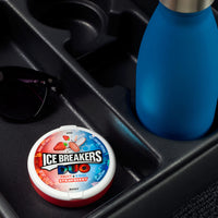 ICE BREAKERS DUO Strawberry Flavored Fruit + Cool, Sugar Free Sugar Free Breath Mints Tins, 1.3 oz (8 Count)