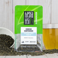 Tiesta Tea - Chinese Gunpowder, Loose Leaf Traditional Smoky Green Tea, Medium Caffeine, Hot & Ice Tea, 1.8 oz Pouch - 25 Cups, Natural, Unsweetened, No Sugar, Green Tea Loose Leaf