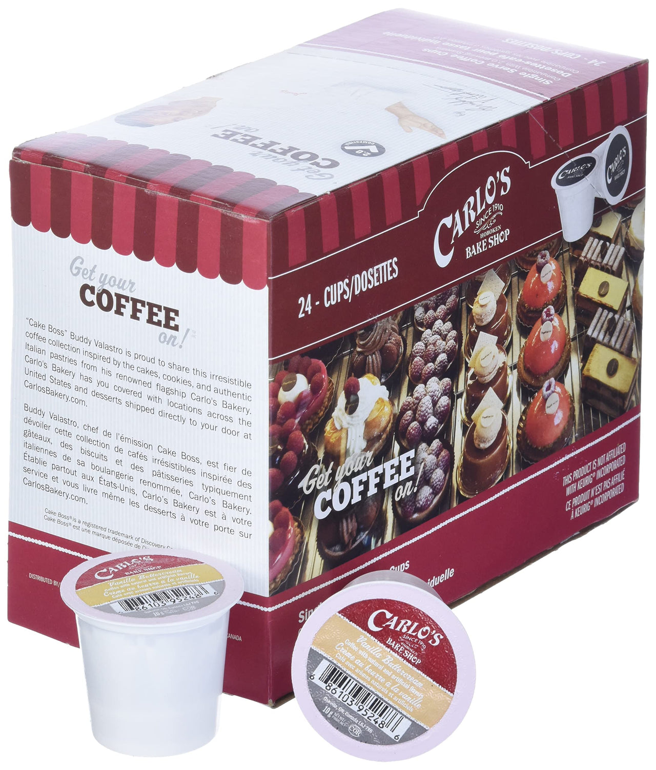 Cake Boss Coffee Vanilla Buttercream, 24Count