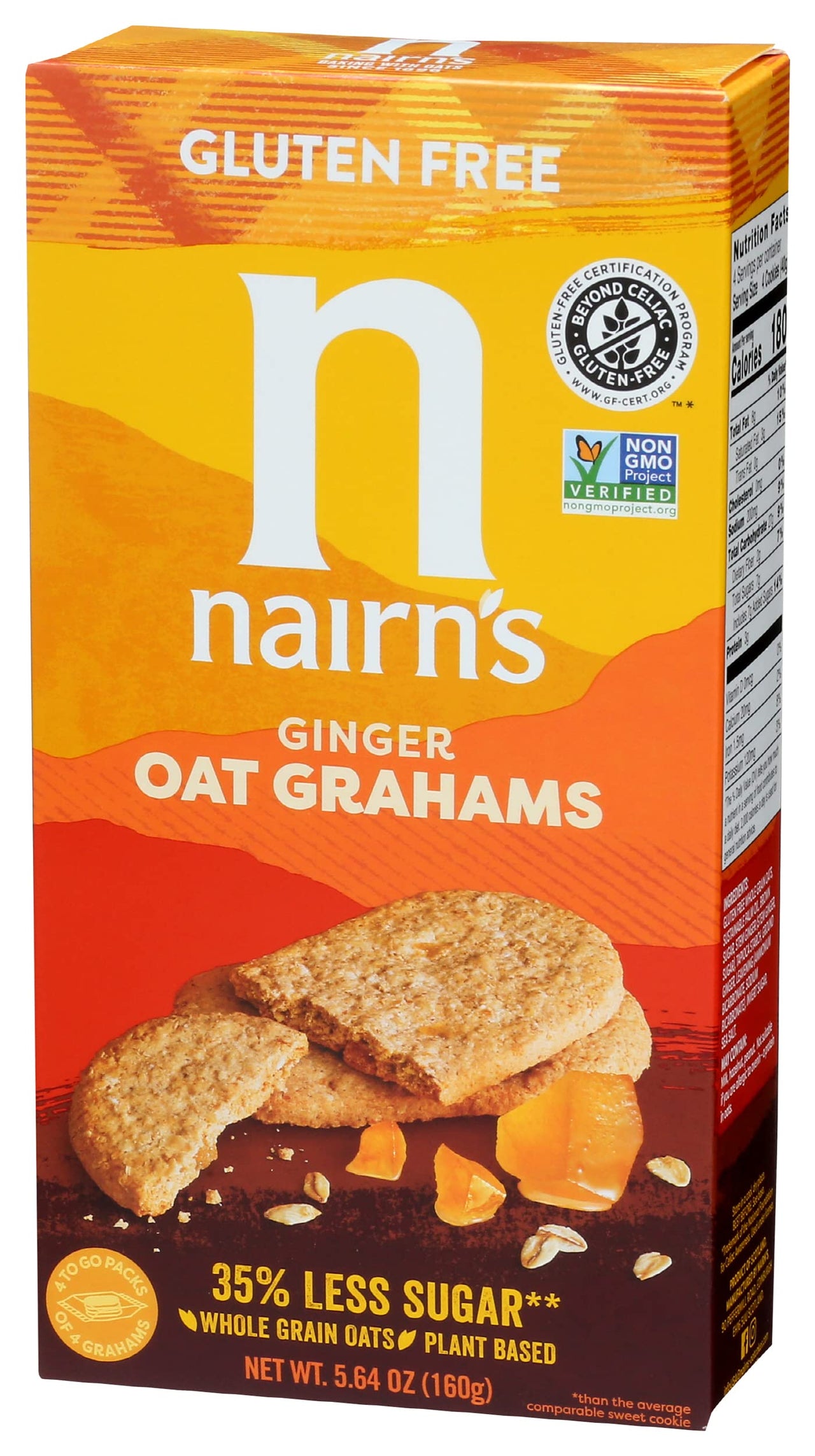 Nairn's  Gluten Free Stem Ginger Oat grahams, 5.64oz