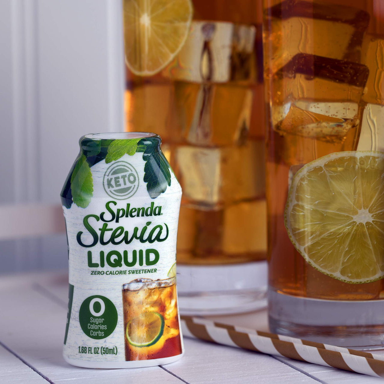 SPLENDA STEVIA LIQUID, Zero Calorie Sweetener Drops, 1.68 Ounce Bottle (Pack of 1), 1.68 Fl Oz (Pack of 1)