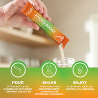Organic Rapid Hydration Packets by Orgain, Mango Hydro Boost - Packed with Electrolytes & Superfoods, Less Sugar, Gluten Free, Vegan, No Soy Ingredients or Artificial Flavors, Non-GMO (Pack of 8)
