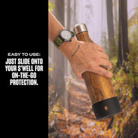 S'well Small Water Bottle Bumper Black Fits 17 ounces Bottles Keep Your Protected On The Go Easy Slide On and No Slip Grip