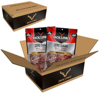 Jack Link's  Beef Jerky, Zero Sugar, Paleo Friendly Snack with No Artificial Sweeteners, 13g of Protein and 70 Calories Per Serving, No Sugar Everyday Snack, 7.3 oz (Pack of 2)
