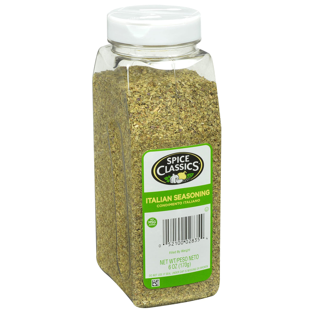 Spice Classics Italian Seasoning, 6 oz - One 6 Ounce Container of Italian Seasoning Spice for Authentic Italian Cooking, Perfect in Sauces, Vegetables, Pasta Dishes, Pizza and More