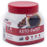 KETO:SWEET Ultimate Keto Sugar Alternative, 100% Natural Erythritol - Granulated In Pourable, Resealable Jar (9.8 Oz (Pack of 1))