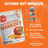 Made in Nature Organic Dried Mangoes, 8 Ounce (Pack of 1) - Non-GMO Vegan Dried Fruit Snack