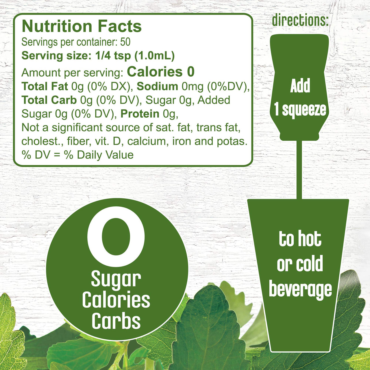 SPLENDA STEVIA LIQUID, French Vanilla Zero Calorie Sweetener Drops, 1.68 Fl Oz (Pack of 1)