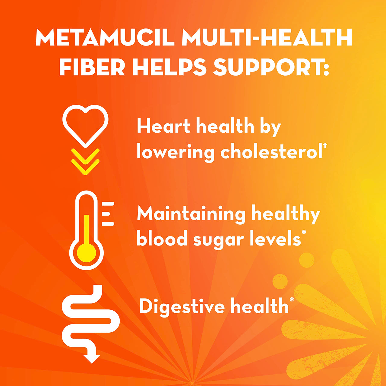 Metamucil Daily Fiber Supplement Capsules, Psyllium Husk Fiber for Digestive Health, 300 Ct