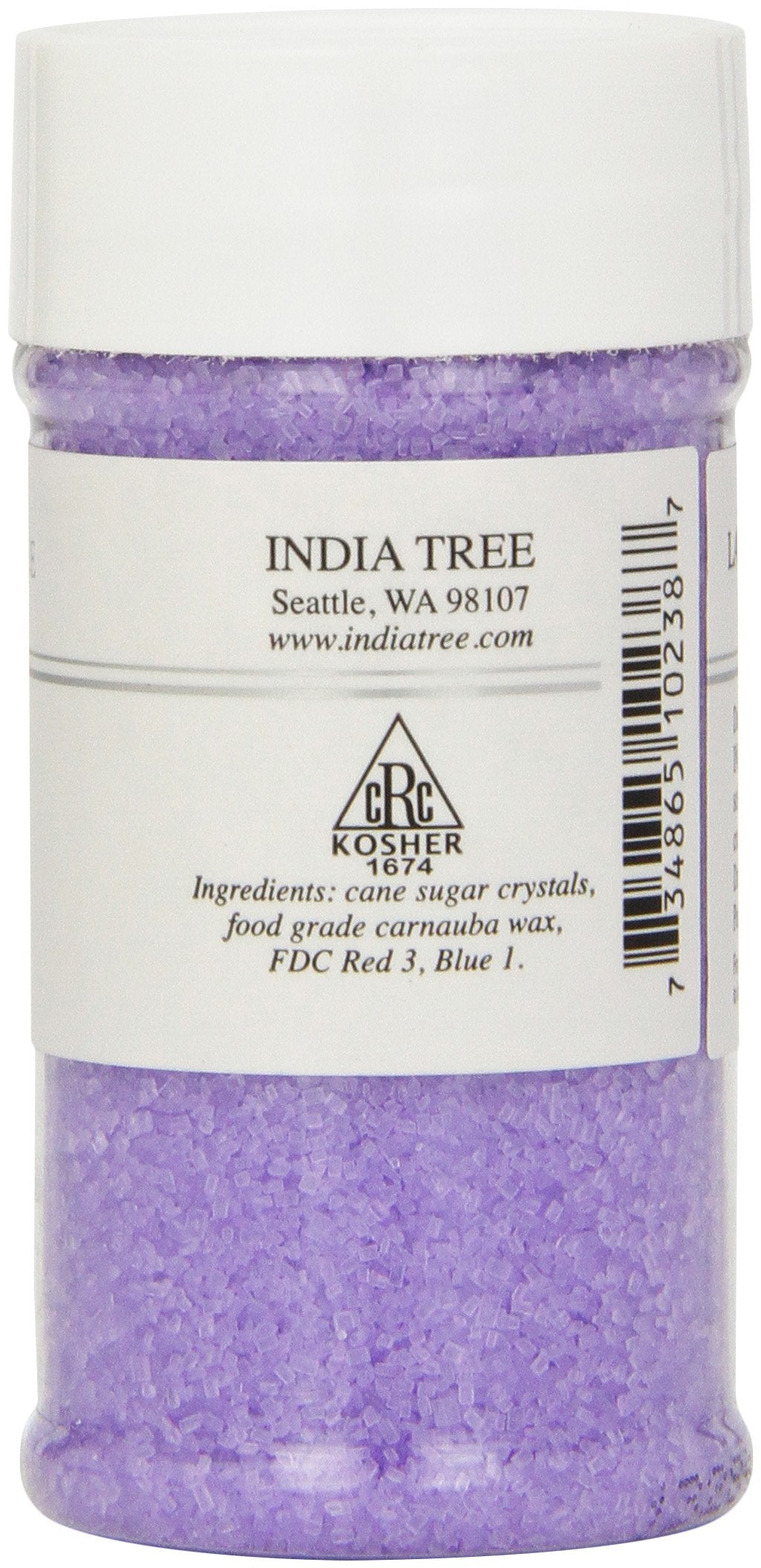 India Tree Lavender Pastel Sanding Sugar, 3.5 oz (Pack of 3)