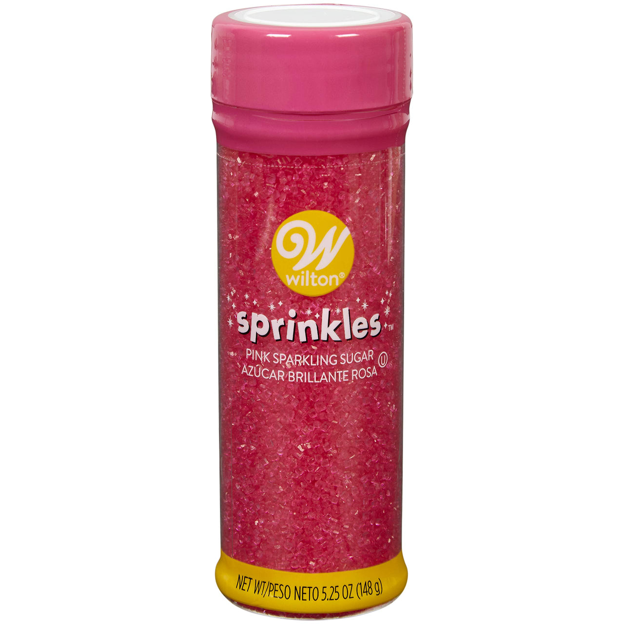Wilton Pink Sparkling Sugar, 5.25 oz.