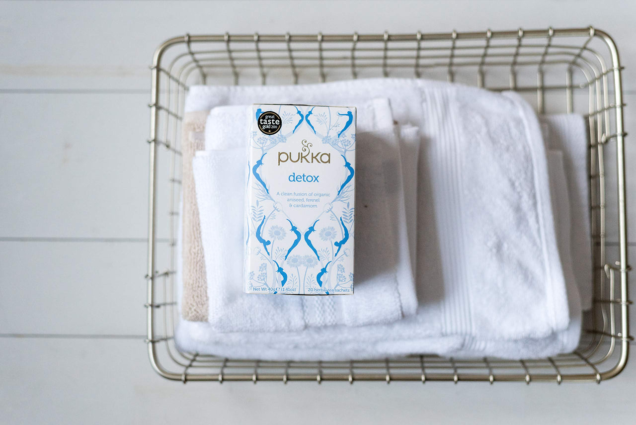 Pukka Organic Detox Tea with Aniseed, Fennel and Cardamom, Perfect for Inner Reset, Pack of 3 (60 Tea Bags)