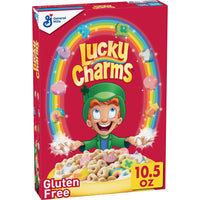 Lucky Charms Gluten Free Cereal with Marshmallows, Kids Breakfast Cereal with Whole Grain Oats, 10.5 OZ